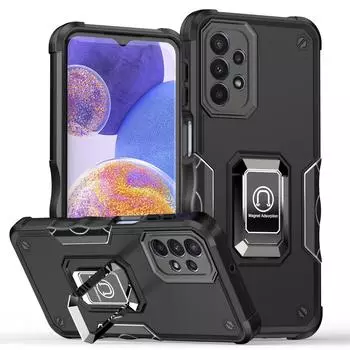 Жесткий чехол с кольцом на палец с защитой от падения для Samsung Galaxy A54 A14 A34 A23 A53 A73 A13 4g A33 A12 A22 5g S23 Ultra S22 Plus S21 Fe for Galaxy A33 5G мятный зеленый