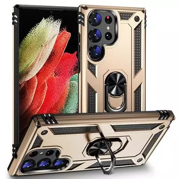 Жесткий чехол-сумка для телефона с защитой от падения для Samsung Galaxy S23 Ultra S22 Plus S20 Fe 5g S21 A54 A33 A14 A53 A52s A73 A13, чехол-подставка for Galaxy S22 серебряный