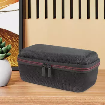 Жесткий дорожный чехол для уличного динамика, сумка для хранения электронных аксессуаров на молнии, прочный сетчатый карман EVA