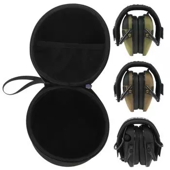 Жесткий дорожный футляр для хранения, сменная сумка для электронных наушников для стрельбы, чехол для переноски, чехол для наушников