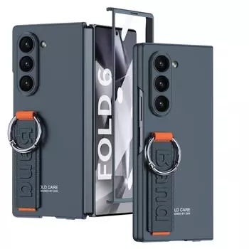 Жесткий ПК с защитной пленкой для экрана, противоударный чехол для телефона для Samsung Galaxy Z Fold 6, 5, 4, 3, чехол Z Fold6, чехлы For Galaxy Z Fold 6 красный