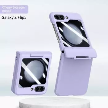 Жесткий пластиковый чехол для телефона Samsung Galaxy Z Flip 5 4 3 Flip5 Flip4 Flip3 5G, полный комплект, защитный чехол на шарнирах Galaxy Z Flip 3 оранжевый