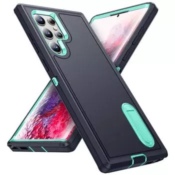 Жесткий прочный защитный чехол с защитой от падения для Samsung Galaxy S22 Ultra S23 5g S22 Plus S22ultra A54 A14 A53 A13, противоударный чехол for Galaxy s23 plus темно-синий