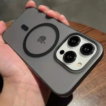 Жесткий прозрачный чехол из поликарбоната для iPhone 15 14 13 12 Pro Max Plus, матовый чехол для Magsafe, магнитные матовые чехлы с беспроводной зарядкой, чехол Funda For iPhone 15 Pro