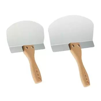 Жесткий шпатель для отделки стен гипсокартоном Гибкий нож Деревянная ручка Стальной шпатель Инструмент для шпатлевки Инструмент для снятия краски 22.5x16.5cm