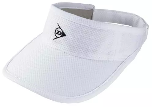 Жесткий теннисный козырек Dunlop Tennis с регулировкой размера и регулятором, белый TPH4500 [DUNLOP] белый