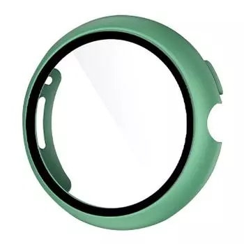 Жесткий защитный чехол для ПК с защитой от царапин и закаленным стеклом для Google Pixel Watch слоновая кость