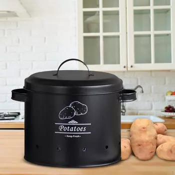 Жестяная банка для хранения овощей на кухне, контейнер для овощей Fresh Keeper с крышкой S