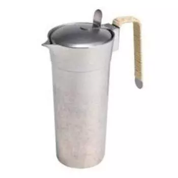 Жестяная кастрюля с крышкой Такуми 2 чашки серебряный