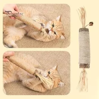 Жевательная игрушка для кошек для ухода за зубами Съедобные стержни для чистки зубов Натуральные ингредиенты Палочки для кошачьих кусачек Развлечения Устойчивая к укусам Забавная игрушка для игр