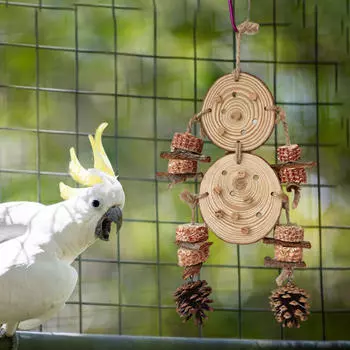 Жевательная игрушка для птиц, жевательная игрушка для домашних животных, большие игрушки для попугаев для ара, волнистых попугайчиков, корелл Corn Cobs