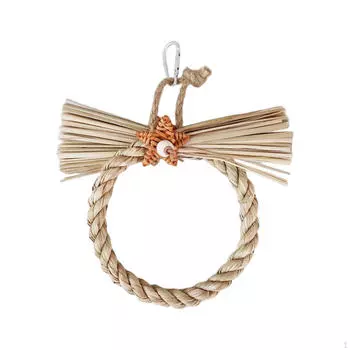 Жевательная игрушка-качели для птиц, легкая тканая игрушка-попугай-зяблик для маленьких и средних птиц Round