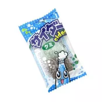 Жевательная конфета Yaokin Cider Gummy 1 шт. 10 г x 60 пакетиков НОВЫЙ тип белый