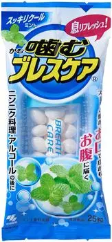 Жевательная паста для ухода за дыханием Sukkiri Cool Mint 25 таблеток