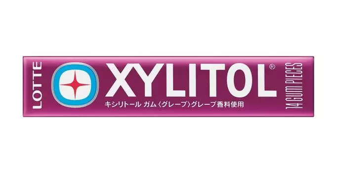 Жевательная резинка Lotte Xylitol Gum 14 шт. x 20 шт. Grape