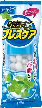 Жевательные таблетки для освежения дыхания Sukkiri Cool Mint 25 штук