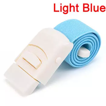 Жгут для оказания первой помощи, быстродействующий и медленный выпуск, парамедицинская пряжка, медицинский жгут для неотложной помощи 40cm*2.5cm светло-синий