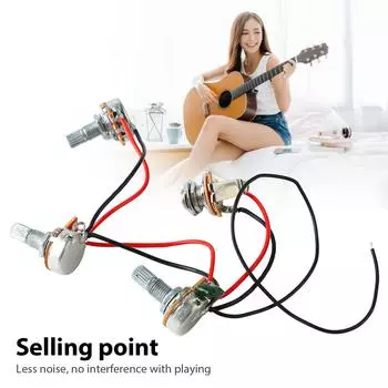 Жгут проводов для гитары, профессиональная электрическая гитара, предварительно смонтированный жгут проводов, маленький электрический GU108, 2 см