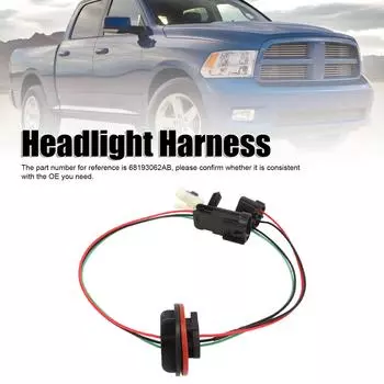 Жгут проводов фар Plug and Play 68193062AB Замена для DODGE RAM 1500 2500 3500 5500