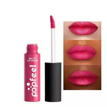 Жидкая губная помада, матовая чашка с антипригарным покрытием, нелипкая, водостойкая, телесного цвета, стойкость в стиле ретро, популярный макияж #1