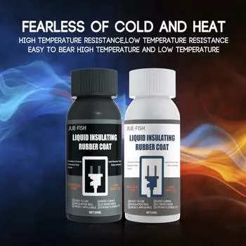 Жидкая клейкая лента Jue-Fish, 50 мл, быстросохнущая вместо термоусадочных трубок, не содержит компонентов, вызывающих коррозию, жидкая изоляционная лента для электрического герметика чёрный