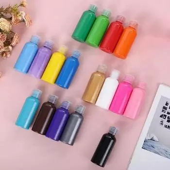 Жидкая краска в бутылках, 60 мл, долговечная, герметичная, смешиваемая, пропилен