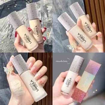 Жидкая основа Консилер для контроля жирности Водостойкий увлажняющий и увлажняющий Натуральное отбеливание Осветляющий BB-крем Стойкий женский макияж 01# ivory white