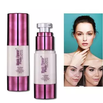 Жидкая основа под макияж Face Foundation Oil-free Waterproof Creamy Foundation Cover Full Concealer Primer 1