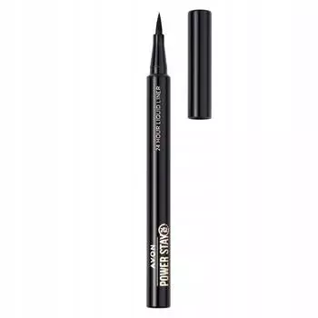 Жидкая подводка для глаз Avon 24 часа Blackest Black