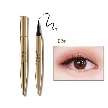 Жидкая подводка для глаз большой емкости для начинающих, водонепроницаемая, несмазывающаяся, очень тонкая губчатая ручка для большого макияжа глаз.