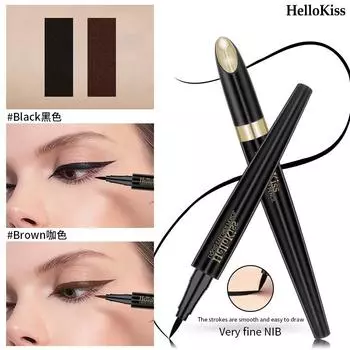 Жидкая подводка для глаз, гладкая, быстросохнущая, красочная, водостойкая, устойчивая к поту, макияж нелегко размазать. 1g