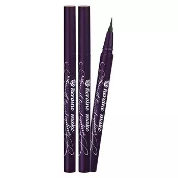 Жидкая подводка для глаз Kiss Me Heroine Make Smooth Super Keep 0,4 мл, насыщенный черный цвет, 2 шт.