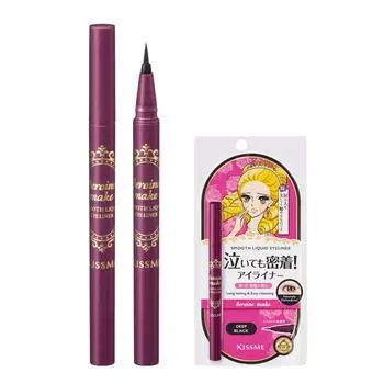 Жидкая подводка для глаз Kiss Me Heroine Make Smooth N 0,4 мл, насыщенный черный, 1 шт.