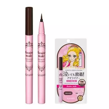 Жидкая подводка для глаз Kiss Me Heroine Make Smooth N 0,4 мл, коричневая, 1 шт.