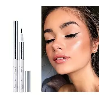 Жидкая подводка для глаз может предотвратить разбрызгивание воды, пот, быстрое высыхание и появление пятен. Мягкая головка для начинающих. чёрный