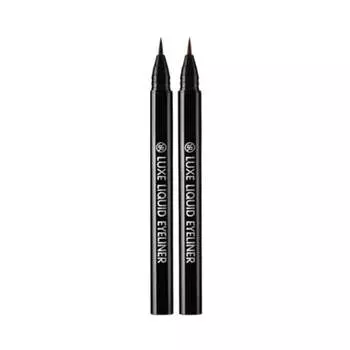 Жидкая подводка для глаз RiRe Luxe 0,7 г х 2 цвета No.1 Real Black 0.7g*1Pc