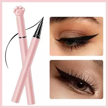 Жидкая подводка для глаз, тонкая голова, новички не размазывают мультяшную жидкую подводку для глаз