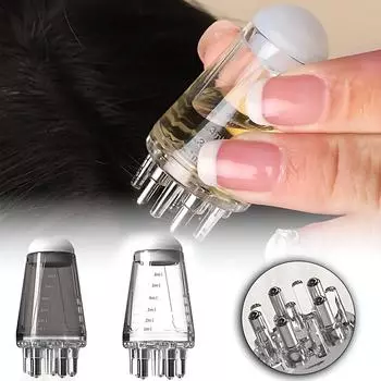 Жидкая расческа для ухода за кожей головы, роликовый шарик, жидкий диспенсер для укрепления волос, массажная расческа, аппликатор эфирного масла для роста волос