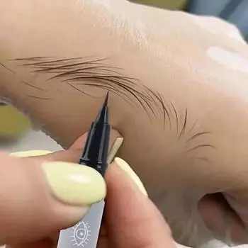 Жидкая ручка для бровей, водостойкая, долговечная, не цветущая подводка для глаз, ультра тонкий карандаш для татуировки бровей, макияж