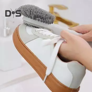 Жидкая щетка для обуви с большой площадью щетины Многофункциональная чистящая щетка Удлиненная ручка Глубокая чистка скруббер зелёный