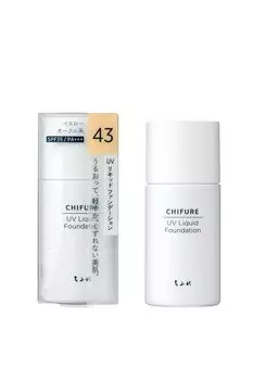 Жидкая тональная основа Chifure UV Liquid Foundation без запаха, оттенок 43 желтая охра, 30 мл
