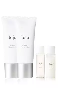 Жидкая тональная основа lujo Clear Up Liquid Foundation Beige Beauty Ingredients Natural месяц Мини-флакон флакон каждого лосьона-масла 2 флакона x [Официальный]
