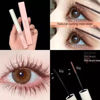 Жидкая тушь для ресниц, придающая объем и удлиняющая, не размазывающая грунтовка, натуральный трехмерный, быстросохнущий, стойкий, водонепроницаемый студенческий макияж, красота 01#black