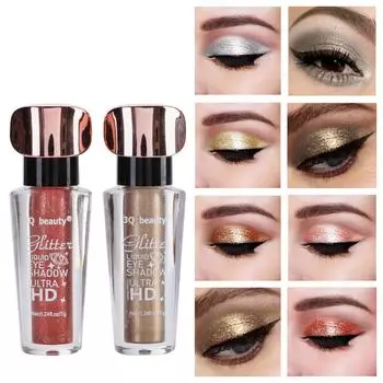 Жидкие перламутровые тени для век, перламутровые бриллиантовые жидкие тени для век, подсветка матового макияжа