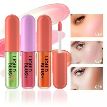 Жидкие румяна для лица, меняющие цвет, гладкие румяна для щек, масляная палочка, румяна, водостойкий контурный макияж 01