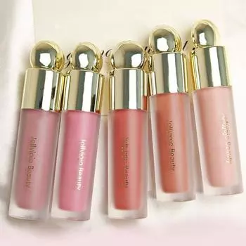 Жидкие румяна для лица. Натуральные водостойкие румяна для макияжа.