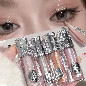 Жидкие тени для век Balletism, сверкающие блестки, блеск, перламутровая жидкость тутового шелкопряда, осветление 01