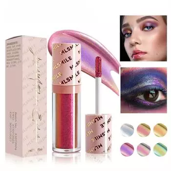 Жидкие тени для век Chameleon. Перламутровые взрывные одноцветные поляризованные металлические тени для век. Легко наносятся и идеально подходят для создания индивидуального образа. 4ml