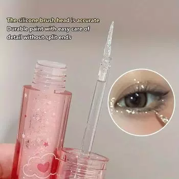 Жидкие тени для век с жемчужным блеском, стойкий блестящий влажный оттенок, светло-розовый коралловый оттенок, осветляющий тон кожи, хайлайтер для лица 06