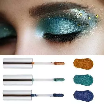 Жидкие тени для век сверкающие бриллиантовые тени для век на водной основе карандаш для макияжа тени для век карандаш стойкие яркие блестки простые в использовании 101#